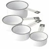 Academy Home Goods - Austen Measuring Cup Set White/Grey 4pc