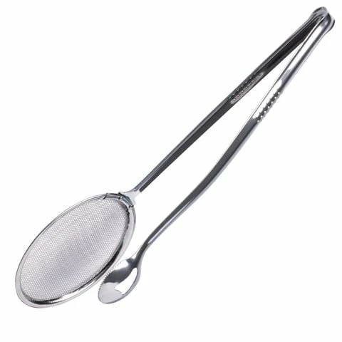 Cuisena - Stainless Steel 2-In-One Frying Tongs And Strainer