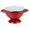 Retro Kitchen - Enamel Colander Red