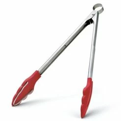 Cuisipro - Tong Silicone With Teeth Red 30.5cm